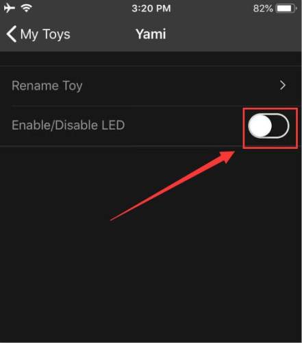 Enjox Yami Turn off the LED light Step 2