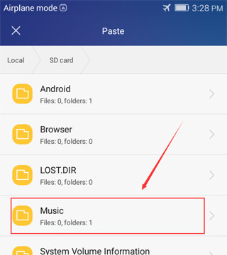 Sync Music For Android Step 1
