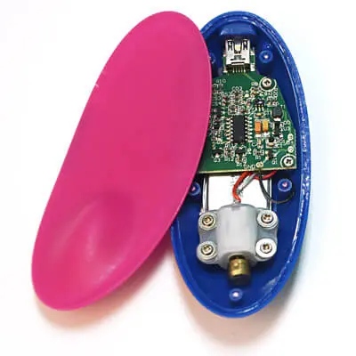 Other clitoral massage toy with inferior motor, prone to uneven vibrations and damage, compared to Kite Vibrating Panty's superior performance.