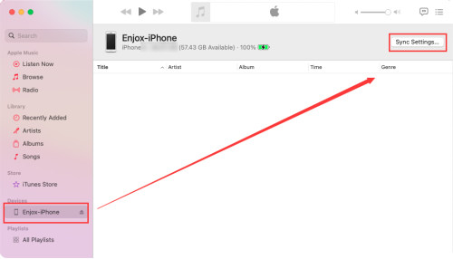 Sync Music For iPhone Step 3