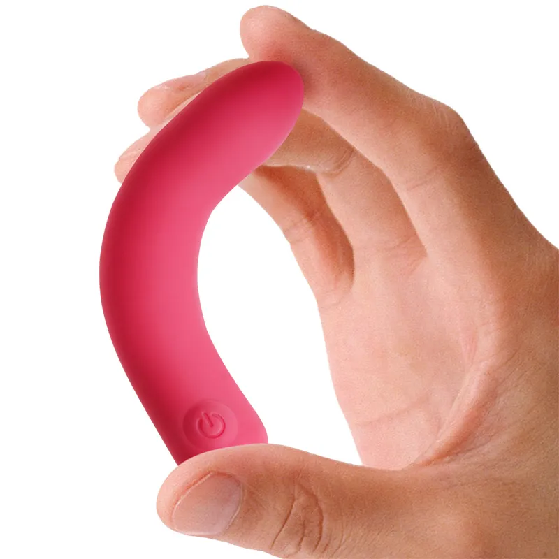 Mash bullet vibrator soft flexible silicone body bent by hand